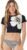 Roxy Women’s Crop Top Rash Guard – UPF 50+, Quick-Dry Swim Shirt, Pool, Surf, Beach, Water Sports
