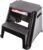 Rubbermaid 2-Step Molded Plastic Step Stool, Lightweight with Slip Resistant Treads and Non-Slip Feet, Black