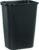 Rubbermaid Commercial Products Deskside Wastebasket/Trash Can, 10.25-Gallon/41-Quart, Black, Plastic, Garbage Can for Home/Office, Fits Under Desk/Sink/Cabinet