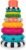 Sassy Stacks of Circles Stacking Ring STEM Learning Toy, Age 6+ Months
