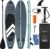 SereneLife Ultra-Light Inflatable Stand Up Paddle Board with Premium SUP Accessories – Extra Wide Stable Design with Non-Slip EVA Deck Pad for Youth and Adults of All Skill Levels – 350 lbs Capacity