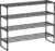SONGMICS Shoe Rack, 4-Tier Shoe Organizer, Metal Storage Shelf, Upright or Upside Down, for 20-25 Pairs, Stackable, for Entryway, 11.8 x 36.2 x 29.5 Inches, Black ULSA14BK