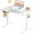 Standing Desk, Adjustable Height Electric Sit Stand Up Down Computer Table, 40×24 Inch Ergonomic Rising Modern Lift Motorized Gaming Desktop Workstation for Work Home Office, White