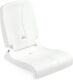 Step2 Folding Flip Seat, Lightweight Portable Outdoor Chair for Poolside, Camping, Beach, Boats, Tailgates, Durable Ground Chair with Back Support for Adults, White