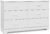 Storkcraft Brookside 6 Drawer Double Dresser (White) – GREENGUARD Gold Certified, Dresser For Nursery, Kids, Chest Of Drawers