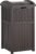 Suncast 33 Gallon Outdoor Trashcan Hideaway with Lid for 30 to 33 Gallon Trash Bags for Garage, Backyard, or Garden, Brown, Made in the USA