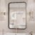 Sweetcrispy Black Bathroom Vanity Mirror for Wall, 22×30 Inch Metal Framed Wall Mirror Farmhouse Rectangle, Anti-Rust, Tempered Glass, Hangs Horizontally or Vertically