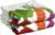 T-fal Textiles Double Sided Print Woven Cotton Kitchen Dish Towel Set, 2-pack, 16″ x 26″, Veggie Print