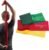 THERABAND Resistance Bands Set, Professional Elastic Band For Upper & Lower Body Exercise, Strength Training without Weights, Physical Therapy, Pilates, Rehab, Yellow & Red & Green, Beginner