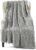 UGG Adalee Faux Fur Throw Blanket Luxury Lightweight Cozy Soft Throw for Couch Bed or Chair Hypoallergenic Machine Washable Double-Sided Fluffy Blanket Home Decor, 50-inch x 70-inch, Seal Grey