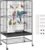 VEVOR 52 Inch Bird Cage, Wrought Iron Large Parakeet Flight Cage with Rolling Stand and Slide Out Tray, Standing Big Bird Cage for Parakeets, Parrots, Cockatiels, Budgies, Lovebirds, Pigeons