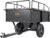 VEVOR Heavy Duty ATV Dump Cart – Steel Tow Behind trailer, 750 lbs, 15 Cubic Feet Garden Utility with Removable Sides
