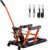 VEVOR Hydraulic Motorcycle Lift Jack 1500 LBS Capacity ATV Scissor Lift Jack Portable Motorcycle Lift Table with 4 Wheels Hydraulic Foot-Operated Hoist Stand for Motorcycle ATV UTV Powersports