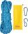 VEVOR Static Climbing Rope, 32 ft Outdoor Rock Climbing Rope with 26KN Breaking Tension, 0.4” /10 mm High Strength Safety Rope, Escape Rope with 2pcs Carabiner and Storage Bag