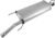 Walker Quiet-Flow SS 55544 Direct Fit Exhaust Muffler Assembly 2.375″ Inlet (ID) 2.25″ Outlet (OD) for Toyota RAV4