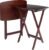 Winsome Darlene Set of 2 Foldable Snack Tables, for Living Room, 26″, Walnut