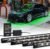 Xprite Car Underglow Neon Accent Strip Lights, 4 Pcs RGB 252 LEDs Underglow Kit with Sound Active Function Music Mode & Wireless Remote, Exterior Car Lights Underbody Lighting for Truck SUV Van