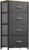 YITAHOME Dresser with 4 Drawers – Fabric Storage Tower, Organizer Unit for Bedroom, Living Room, Hallway, Closets – Sturdy Steel Frame, Wooden Top & Easy Pull Fabric Bins