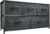 YITAHOME Dresser with 5 Drawers – Fabric Storage Tower, Organizer Unit for Bedroom, Living Room, Closets – Sturdy Steel Frame, Wooden Top (Cool Black Wood Grain)