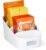 YouCopia ShelfBin Packet Organizer, 4-Tier Stairstep Raised Divided Bin, BPA-Free Storage Caddy for Kitchen Pantry and Cabinet Organization, Tea Bags, Medicine, and More